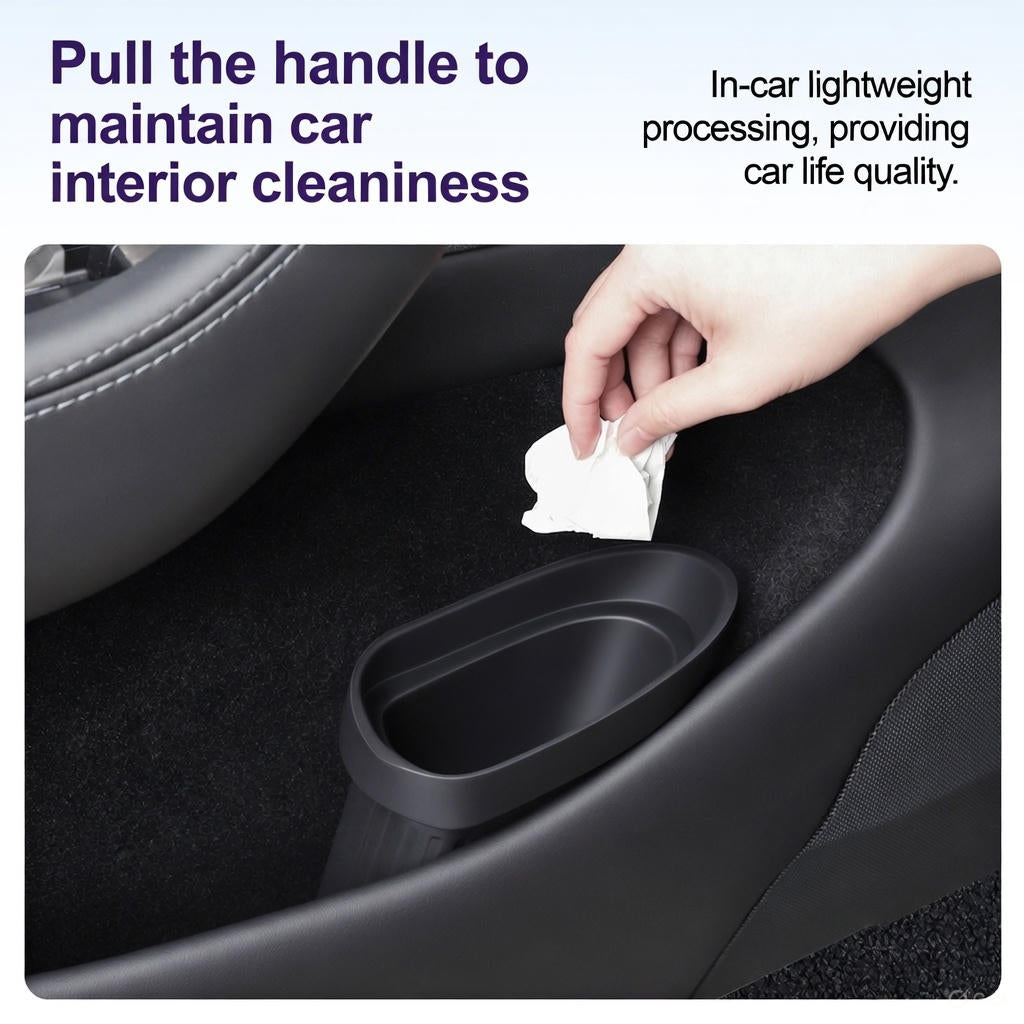 Car Door Mounted Trash Can